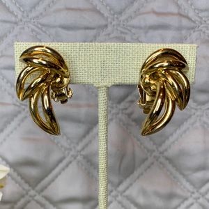 Nordstrom 80’s Era Gold Tone Statement Earrings